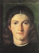 LOTTO, Lorenzo Head of a Young Man g oil painting artist